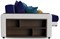 Диван угловой правый  Дубай Simpl Еврокнижка Синий/Белый 2 - фото 160087