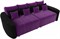 Диван прямой Бристоль Вельвет Фиолетовый-Black - фото 160502