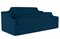 Диван прямой Капитоне Колибри Blue стяжка - фото 161003