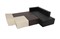 Диван угловой Хавьер Black-Beige экокожа - фото 161043