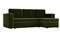 Диван угловой Принстон micro-velvet Green еврокнижка - фото 161235