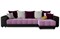 Диван угловой Дубай Simpl Еврокнижка Фиолетовый/Черный - фото 161339