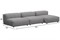 Диван модульный угловой Фиджи-7 Grey - фото 167671