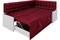 Кухонный диван Гамбург Вельвет Бархат Red - фото 169138