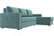 Диван угловой Траумберг Light Велюр Blue - фото 169287