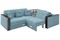Диван угловой Прага Plush Light Блу - фото 169326