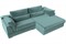 Диван угловой Пекин Велюр Бирюза - фото 169734