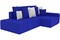 Диван модульный Портленд Велюр Blue - фото 170342