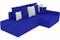 Диван модульный Портленд Велюр Blue - фото 170343