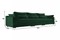 Диван Пекин Лонг Велюр Green - фото 171413