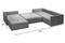 Диван угловой Чилетти П-образный Grey - фото 173237