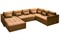 Диван угловой Чилетти П-образный Light Brown - фото 173239