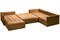 Диван угловой Чилетти П-образный Light Brown - фото 173242