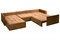 Диван угловой Чилетти П-образный Light Brown - фото 173243