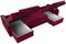 Диван угловой Форсайт Вельвет Red - фото 173628