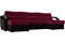 Диван угловой Форсайт Вельвет Red-Black - фото 173634