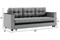 Диван Атланта без стола Серый - фото 173929