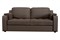 Диван Берета  2-х местный Тауп кожаный - фото 174145