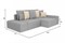 Диван модульный Портленд Сountry Grey - фото 174217