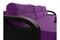 Диван угловой Форсайт Вельвет Фиолет-Black - фото 175790