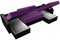 Диван угловой Форсайт Вельвет Фиолет-Black - фото 175793