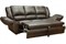 Диван Оберон-3 Brown кожаный - фото 176552