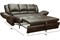 Диван Оберон-3 Brown кожаный - фото 176556