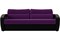Диван Форсайт Вельвет Фиолет-Black - фото 176565