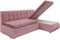Диван угловой Кормак Велюр Пудра - фото 177219