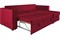 Диван угловой Рим Вельвет Бархат Red - фото 177293