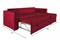 Диван угловой Рим Вельвет Бархат Red - фото 177296