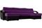 Диван угловой Форсайт Вельвет Микс Фиолет-Black - фото 177564