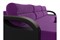 Диван угловой Форсайт Вельвет Микс Фиолет-Black - фото 177565