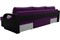 Диван угловой Форсайт Вельвет Микс Фиолет-Black - фото 177570