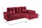 Диван угловой Монреаль Бархат Red - фото 177596