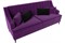 Диван Марк Вельвет Фиолетовый-Black - фото 177634