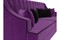 Диван Марк Вельвет Фиолетовый-Black - фото 177635