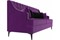 Диван Марк Вельвет Фиолетовый-Black - фото 177636