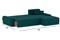 Диван угловой Nordviks (Модерн) Plush Изумруд - фото 181434