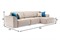 Диван угловой Тибр Beige - фото 184049