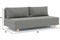 Диван прямой Милли-3 Дрим Grey без подлокотников - фото 187379