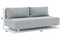 Диван прямой Милли-3 Дрим Light Grey без подлокотников - фото 187385