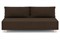 Диван прямой Милли-3 Зара Brown без подлокотников - фото 187466