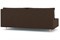 Диван прямой Милли-3 Зара Brown без подлокотников - фото 187468