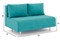 Диван прямой Милли Дрим Blue Мини без подлокотников - фото 187559