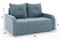 Диван прямой Мини Люкс Дрим Blue - фото 188059