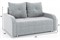 Диван прямой Мини Люкс Дрим Light Grey - фото 188083