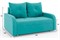 Диван прямой Мини Люкс Зара Blue - фото 188089