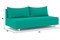 Диван прямой Смайл Бирюза без подлокотников - фото 188546
