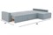 Диван угловой Брест-3 Plush Light Grey - фото 189467